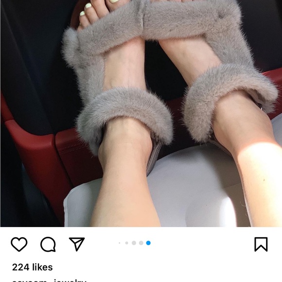 Mink fur sandal - Picture 2 of 6